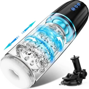 Hands Free Automatic Pussy vibrator Stroker with 7 Thrusting & Rotating